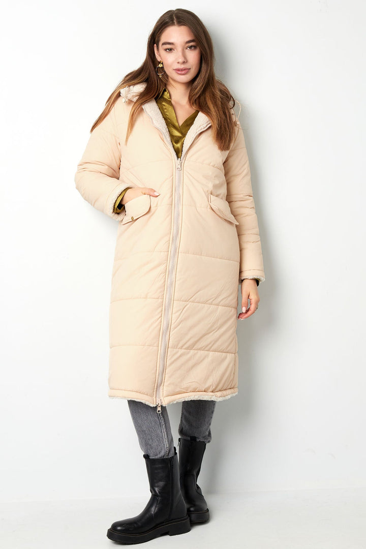 LOUISE™ | Manteau D'hiver En Teddy Long - Beige