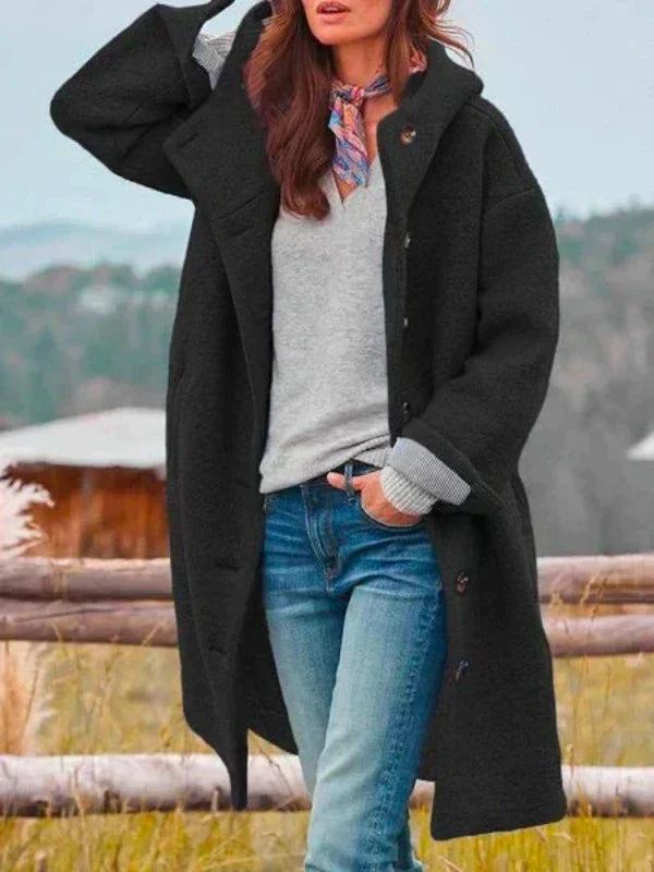 SORAYA™ │Manteau en Laine à Capuche pour l'Hiver