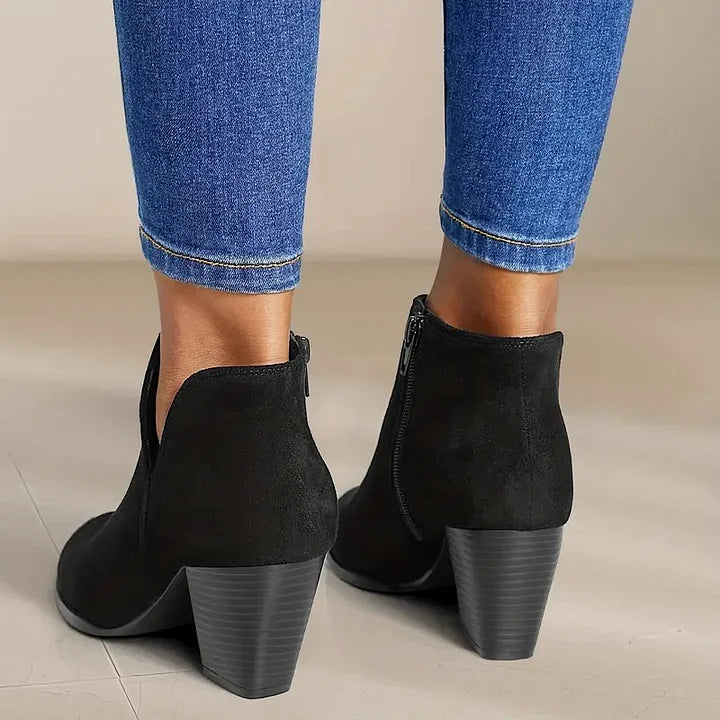 ALEXE™ | Bottines Femme à Talon Épais