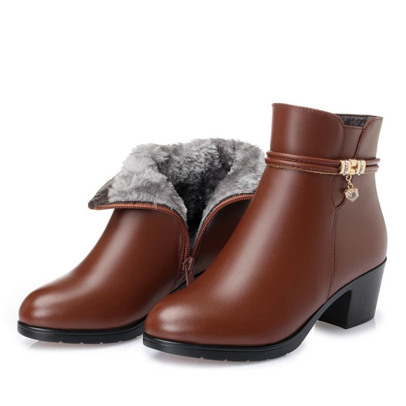 LUCE™ | Bottes d'hiver élégantes doublées et zippées