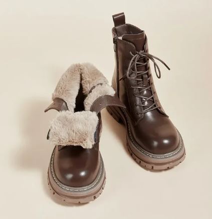 DIXIE™ | Bottines d'hiver à lacets et fourrées