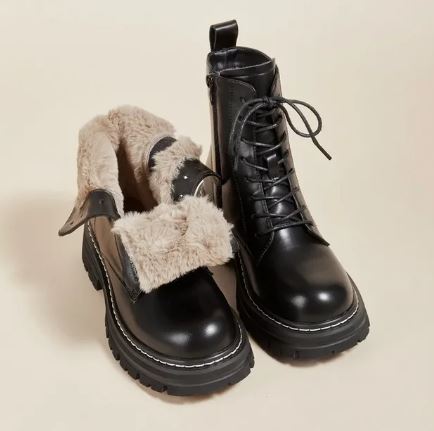 DIXIE™ | Bottines d'hiver à lacets et fourrées