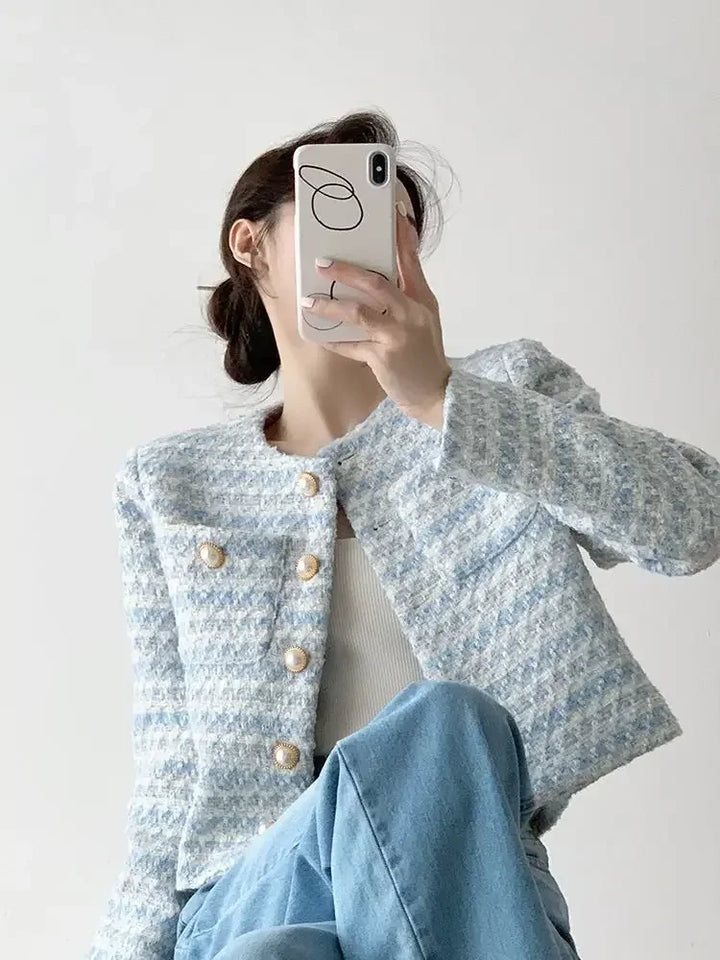 ÉLYSSA™ | Cardigan élégant en tweed