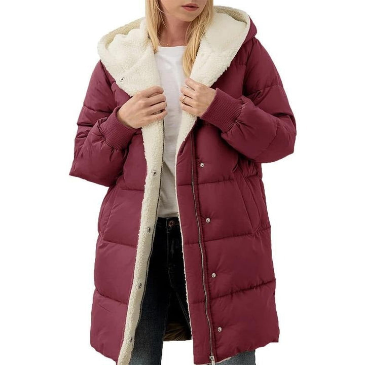 SOPHIE™ | Manteau à capuche en velours réversible et en coton