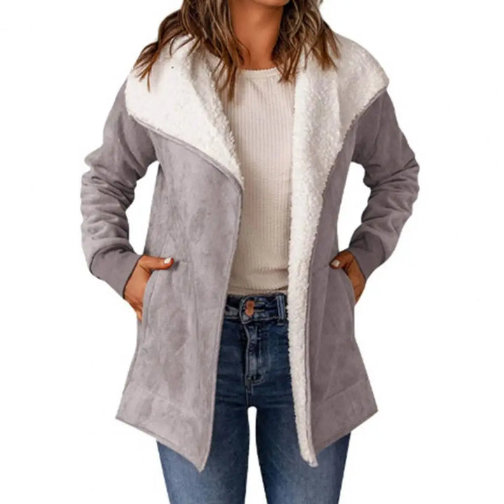 LORRAINE™ | Manteau à revers pelucheux