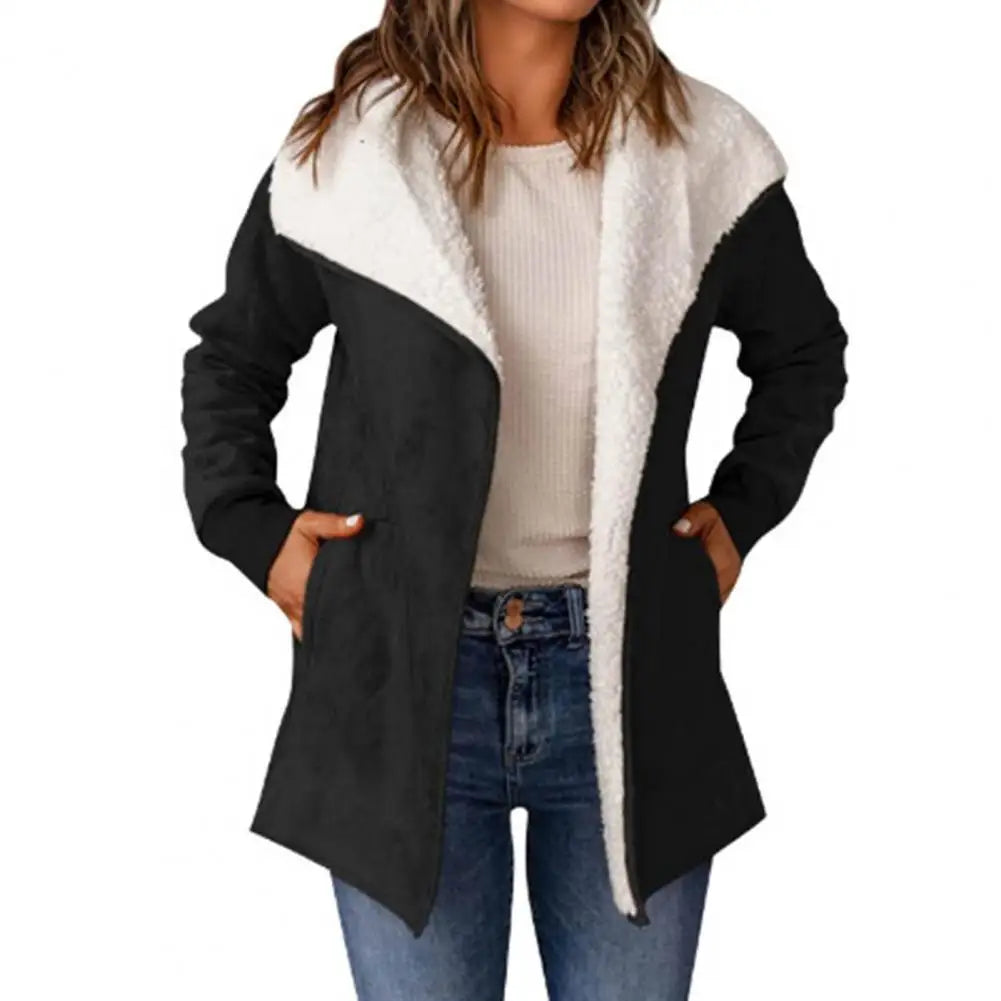 LORRAINE™ | Manteau à revers pelucheux