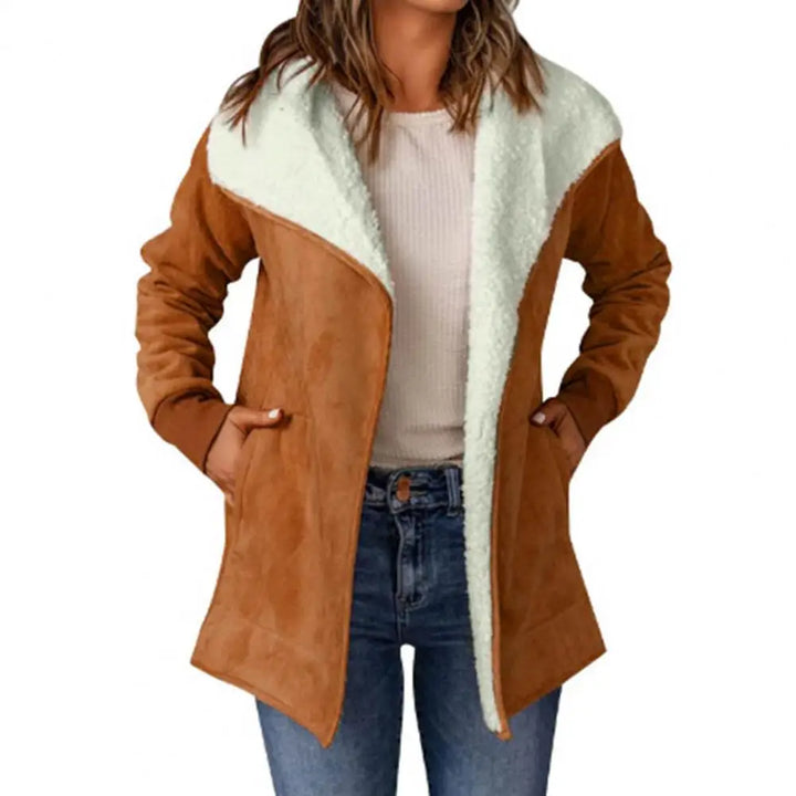 LORRAINE™ | Manteau à revers pelucheux