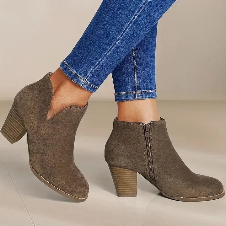 ALEXE™ | Bottines Femme à Talon Épais