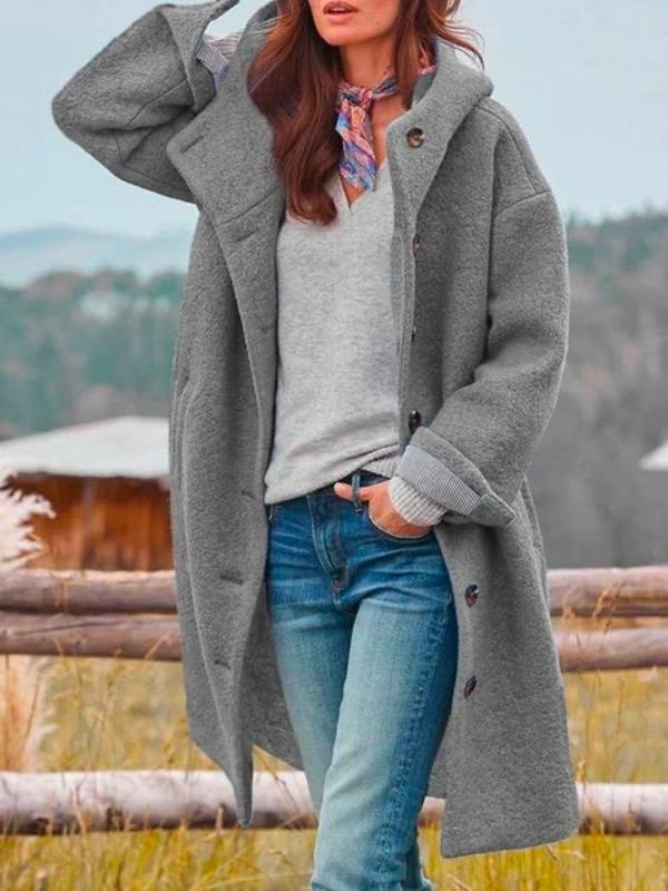 SORAYA™ │Manteau en Laine à Capuche pour l'Hiver