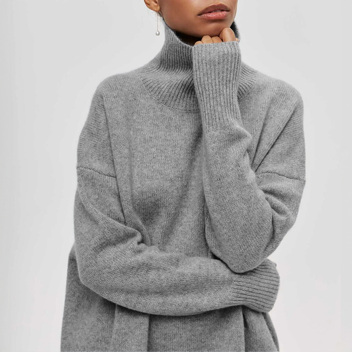 Damia™ | Pullover à col roulé chic et confortable en camel