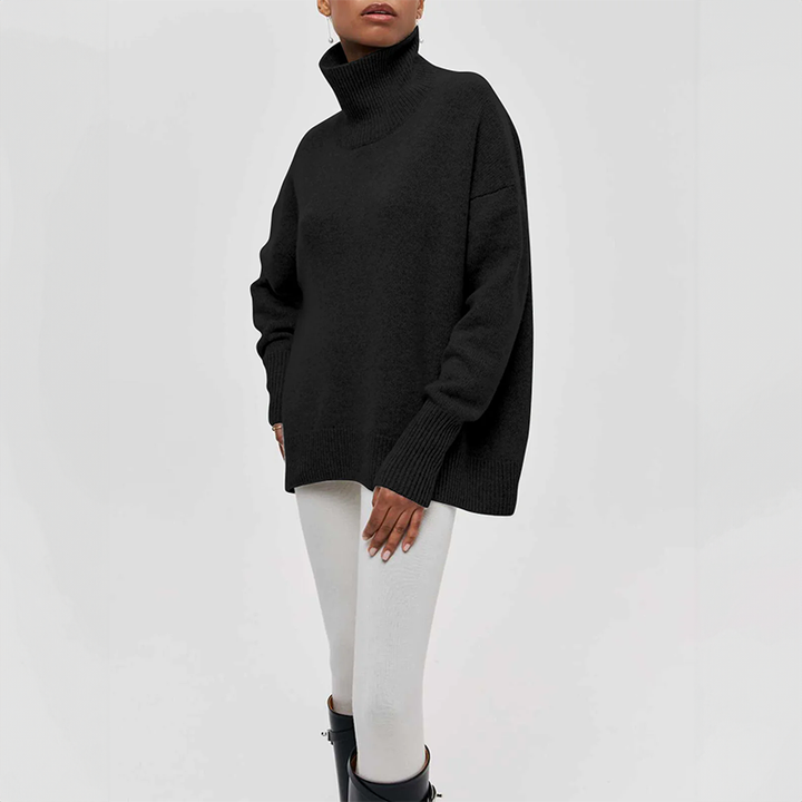 Damia™ | Pullover à col roulé chic et confortable en camel