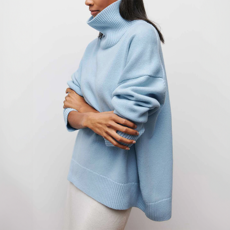 Damia™ | Pullover à col roulé chic et confortable en camel