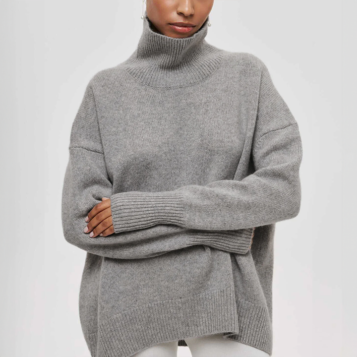 Damia™ | Pullover à col roulé chic et confortable en camel