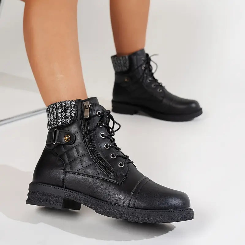 LIANE™ | Bottes en cuir élégantes et chaudes