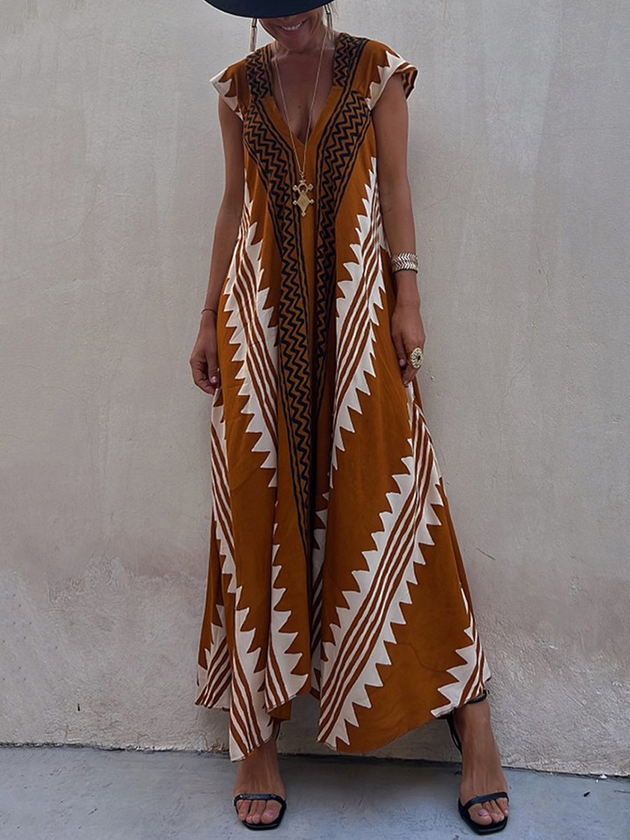 Boho™ | Robe sans manches à col en V